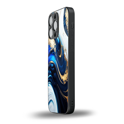 Arctic Flow iphone 16 pro max mobile cover | shockproof glass phone case