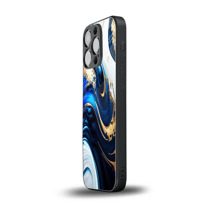 Arctic Flow iphone 16 pro mobile cover | shockproof glass phone case