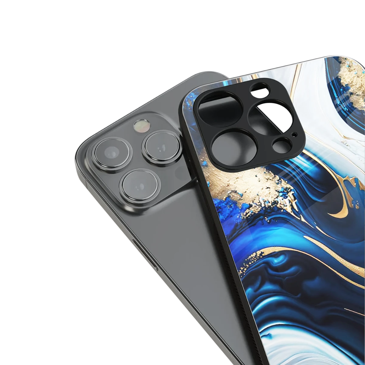 Arctic Flow stylish phone case for iphone 14 | glossy glass and slim fit