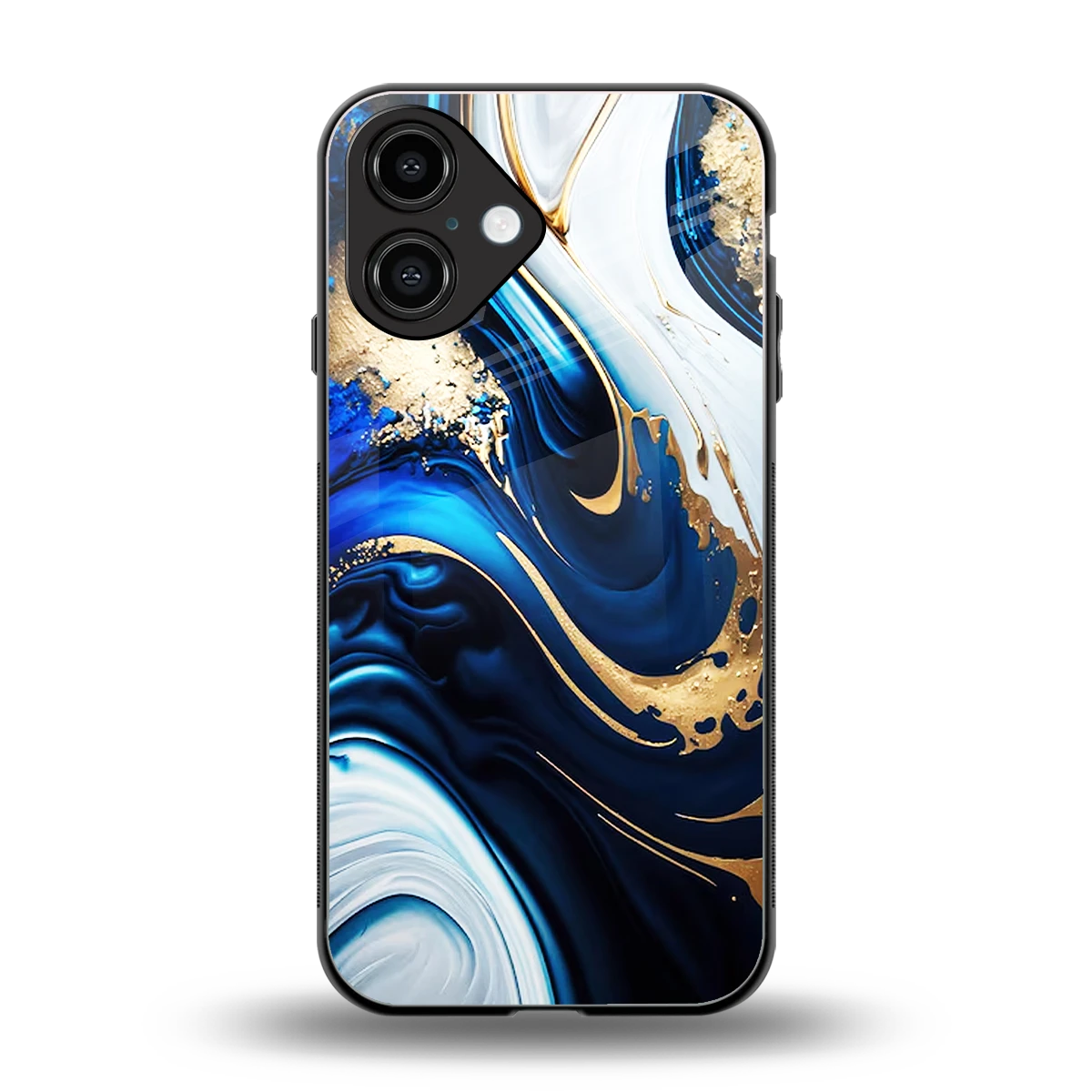 Arctic Flow back phone cover | glass case for iphone 16