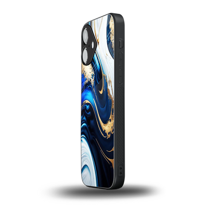 Arctic Flow iPhone 16 mobile cover | shockproof glass phone case