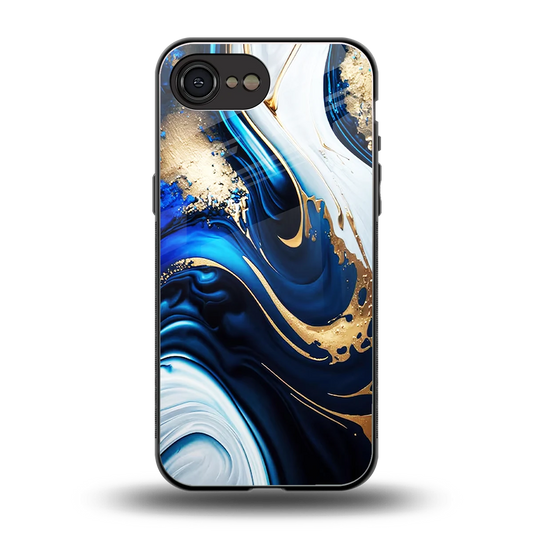 Arctic Flow back phone cover | glass case for iphone 16e
