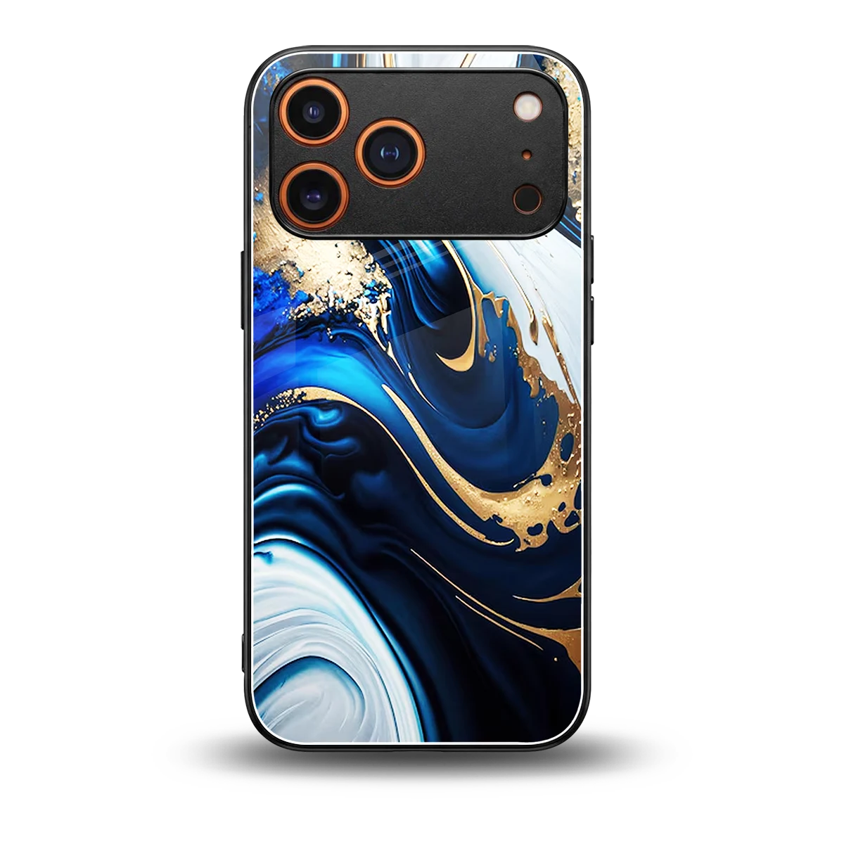 Arctic Flow back phone cover | glass case for iphone 17 pro
