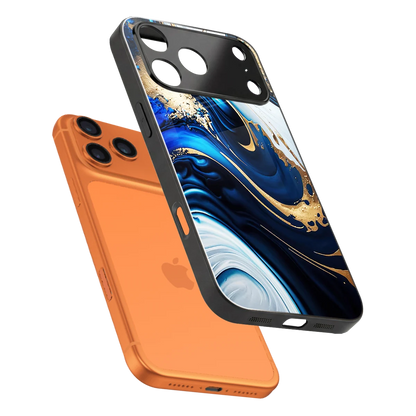 Arctic Flow sleek iphone 17 pro cover with tempered glass back and TPU edges