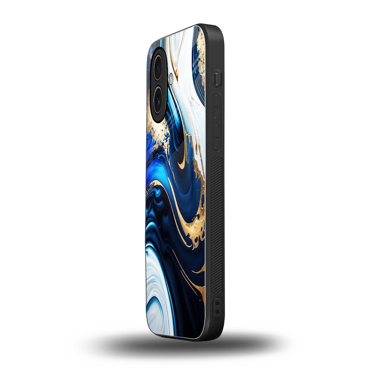 Arctic Flow iphone 17 mobile cover | shockproof glass phone case