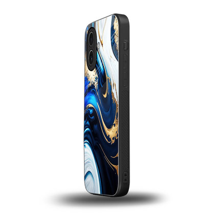 Arctic Flow iphone 17 mobile cover | shockproof glass phone case