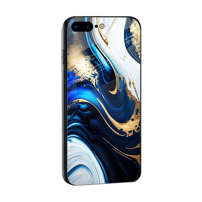 Arctic Flow sleek iphone 8 plus cover with tempered glass back and TPU edges