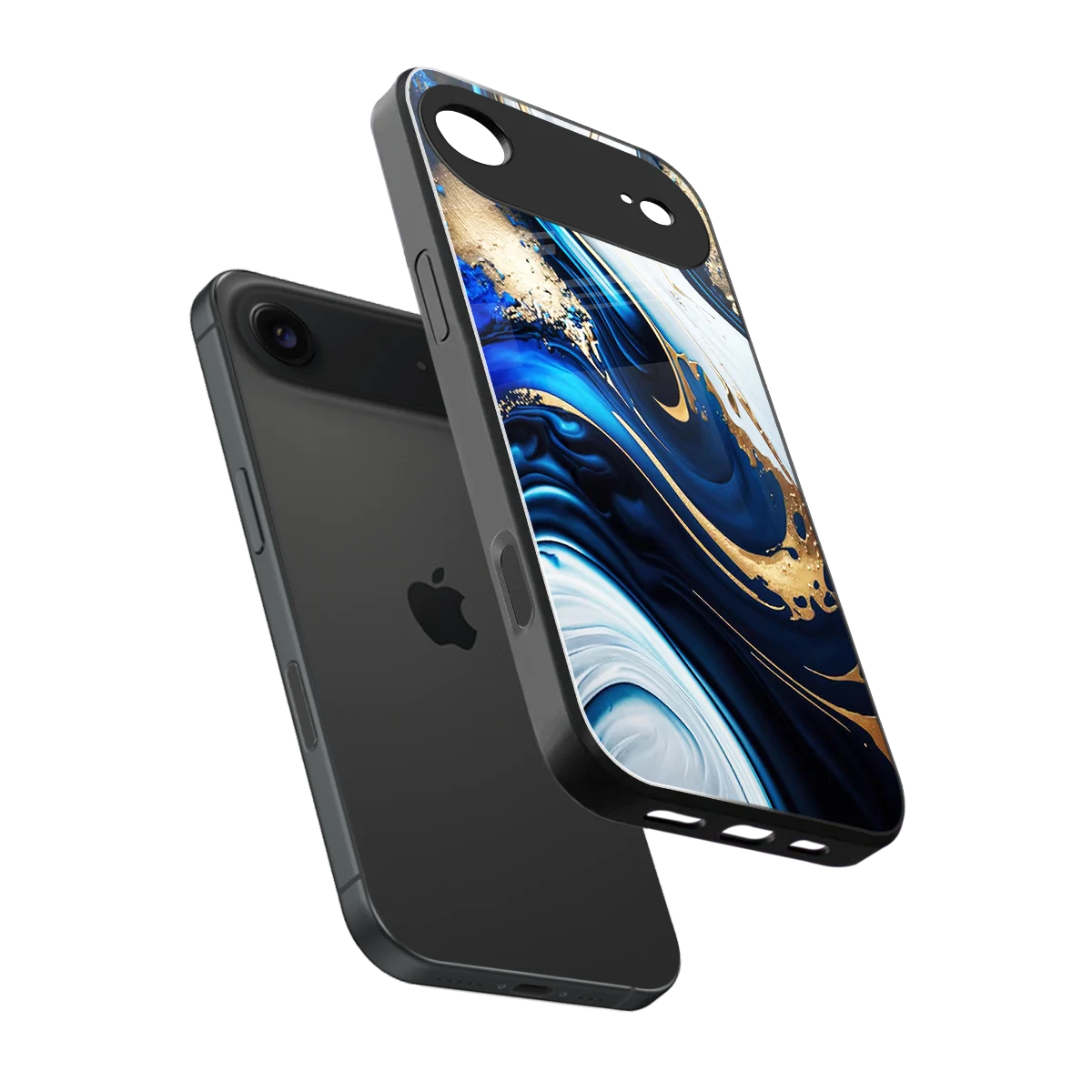 Arctic Flow sleek iphone air cover with tempered glass back and TPU edges