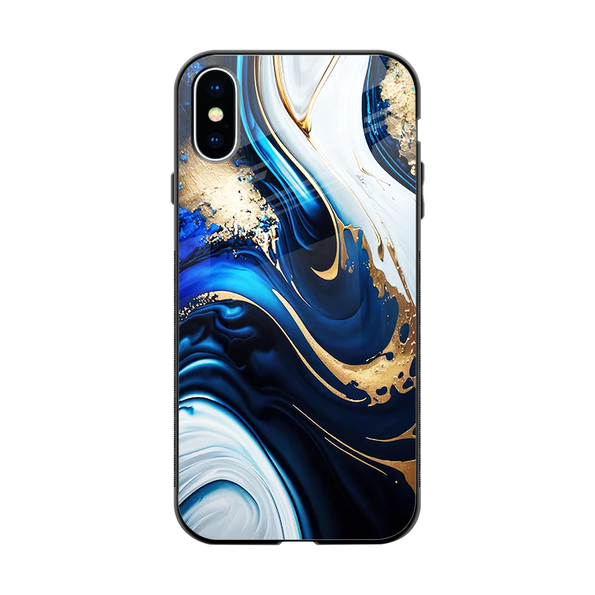 Arctic Flow back phone cover | glass case for iphone x