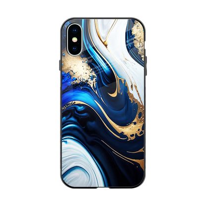 Arctic Flow back phone cover | glass case for iphone x