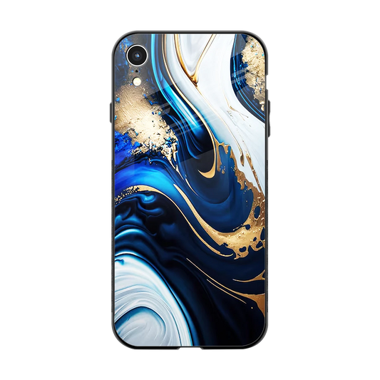 Arctic Flow back phone cover | glass case for iphone xr
