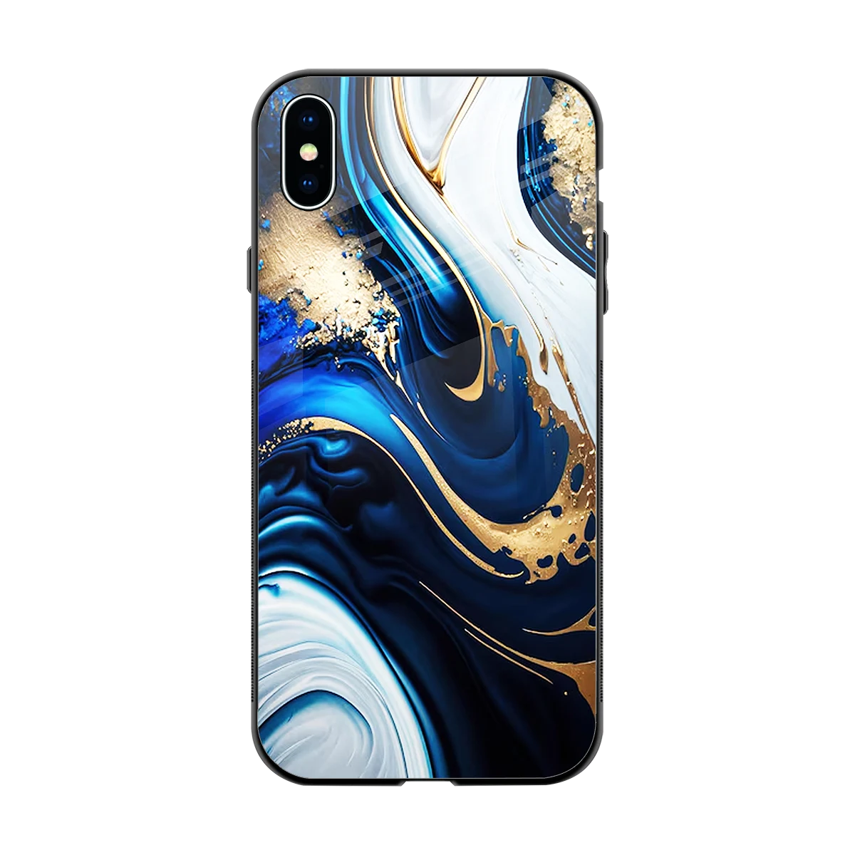 Arctic Flow back phone cover | glass case for iphone xs max