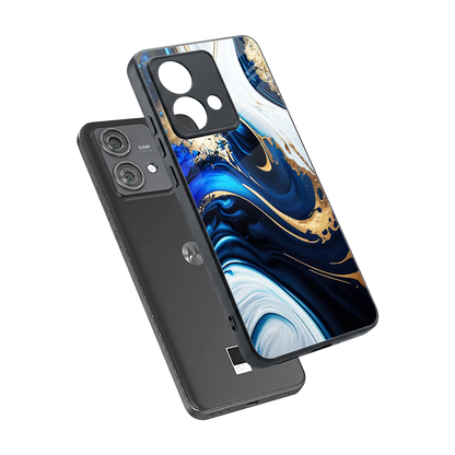 Arctic Flow sleek motorola edge 40 neo 5g cover with tempered glass back and TPU edges