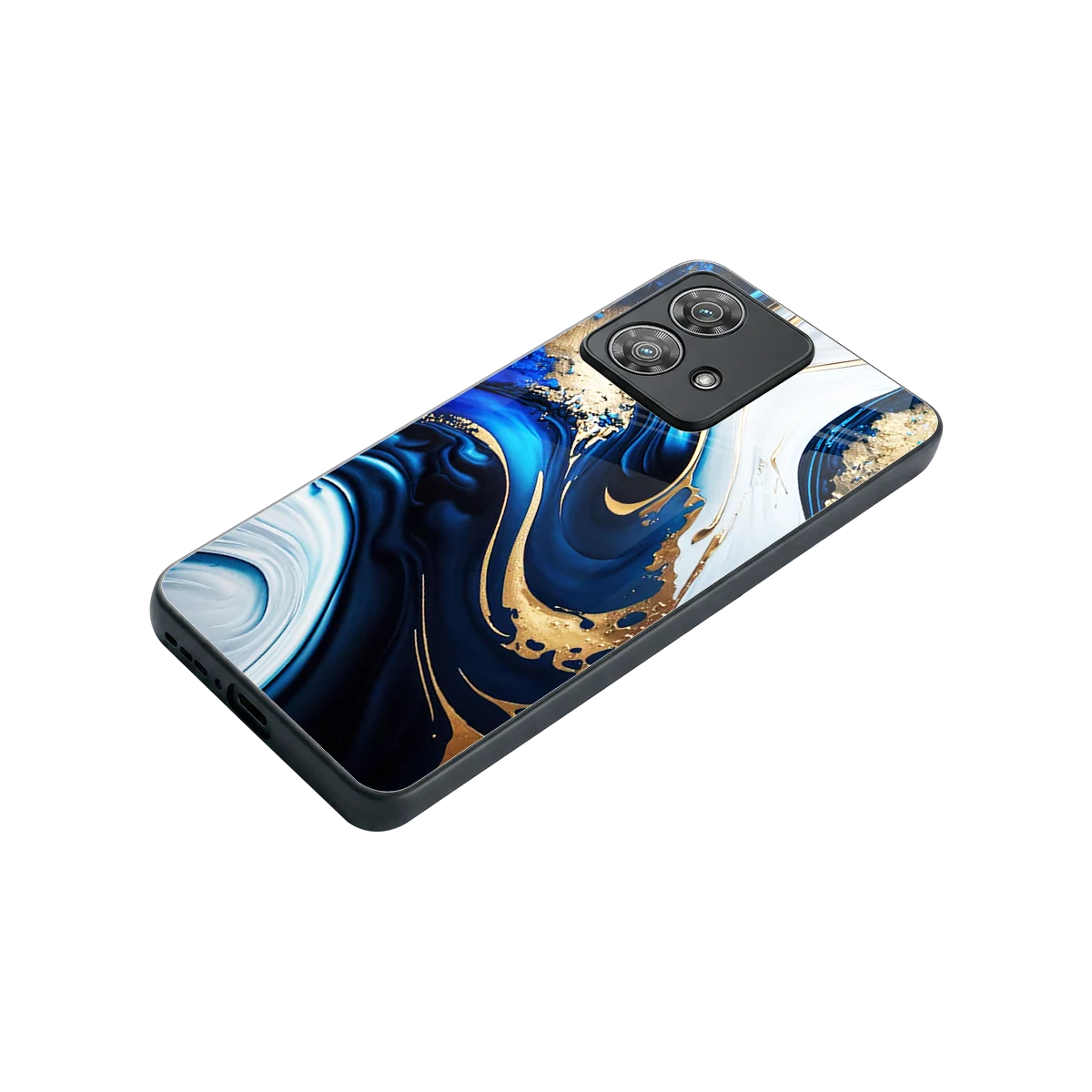Arctic Flow stylish phone case for motorola edge 40 neo 5g | glossy glass and slim fit