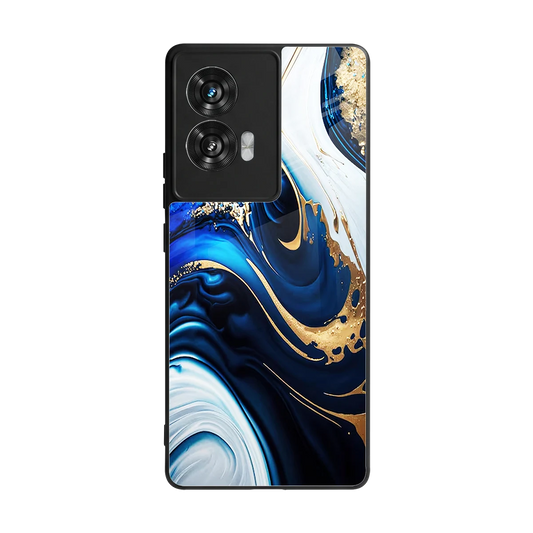 Arctic Flow back phone cover | glass case for motorola edge 50 fusion