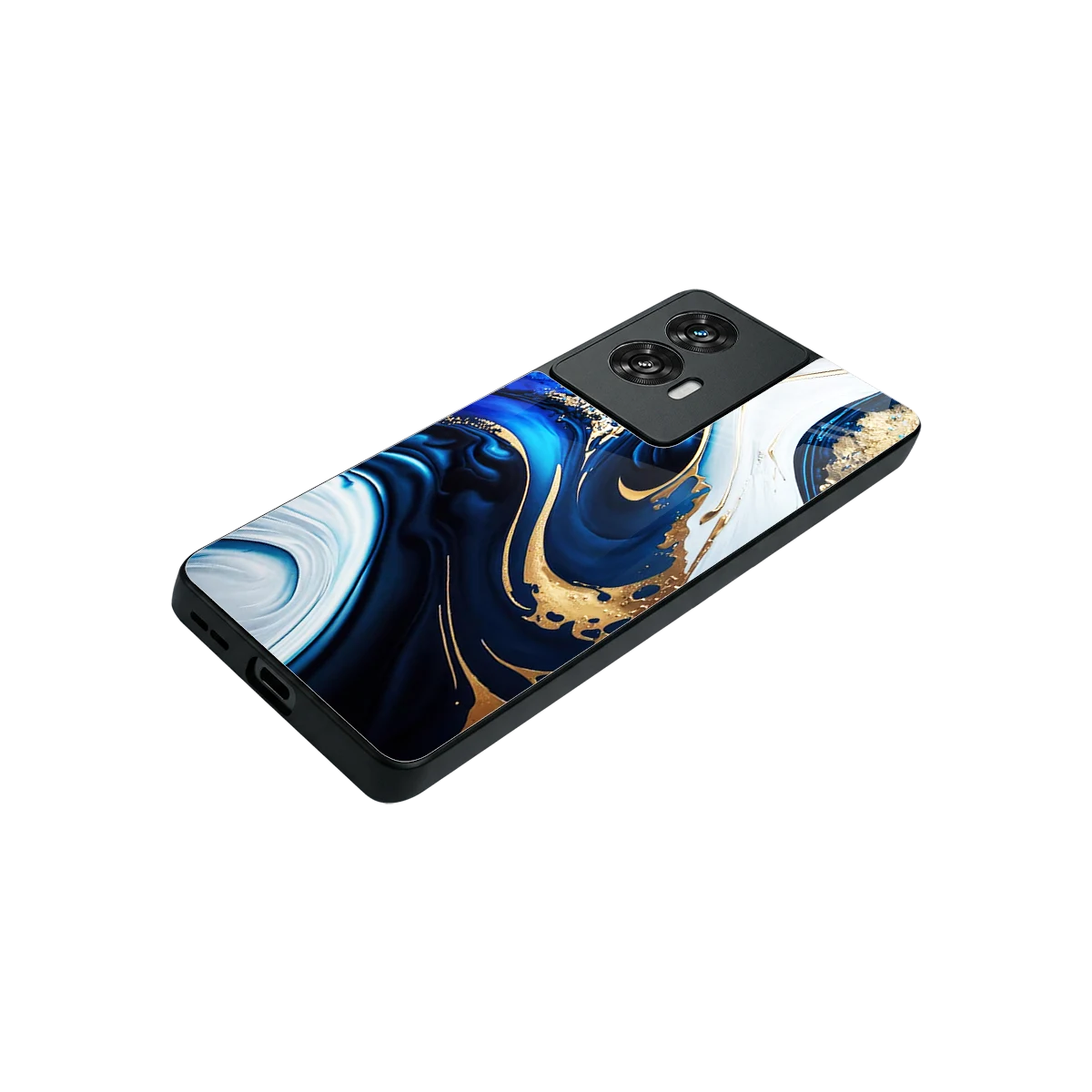 Arctic Flow stylish phone case for motorola edge 50 fusion | glossy glass and slim fit