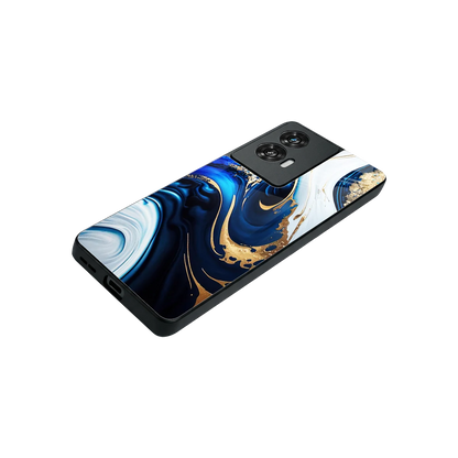 Arctic Flow stylish phone case for motorola edge 50 fusion | glossy glass and slim fit