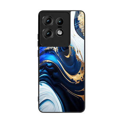 Arctic Flow back phone cover | glass case for motorola edge 50 pro