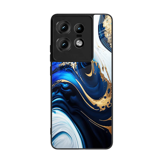 Arctic Flow back phone cover | glass case for motorola edge 50 pro