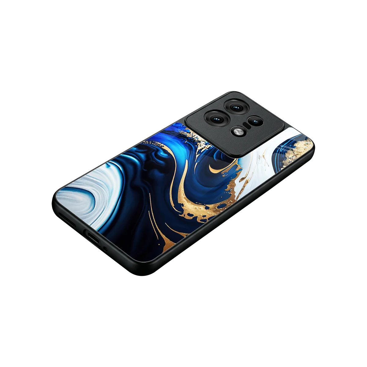 Arctic Flow stylish phone case for motorola edge 50 pro | glossy glass and slim fit
