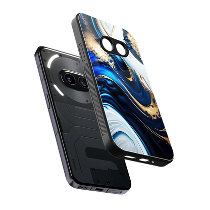 Arctic Flow sleek nothing phone 2a plus cover with tempered glass back and TPU edges