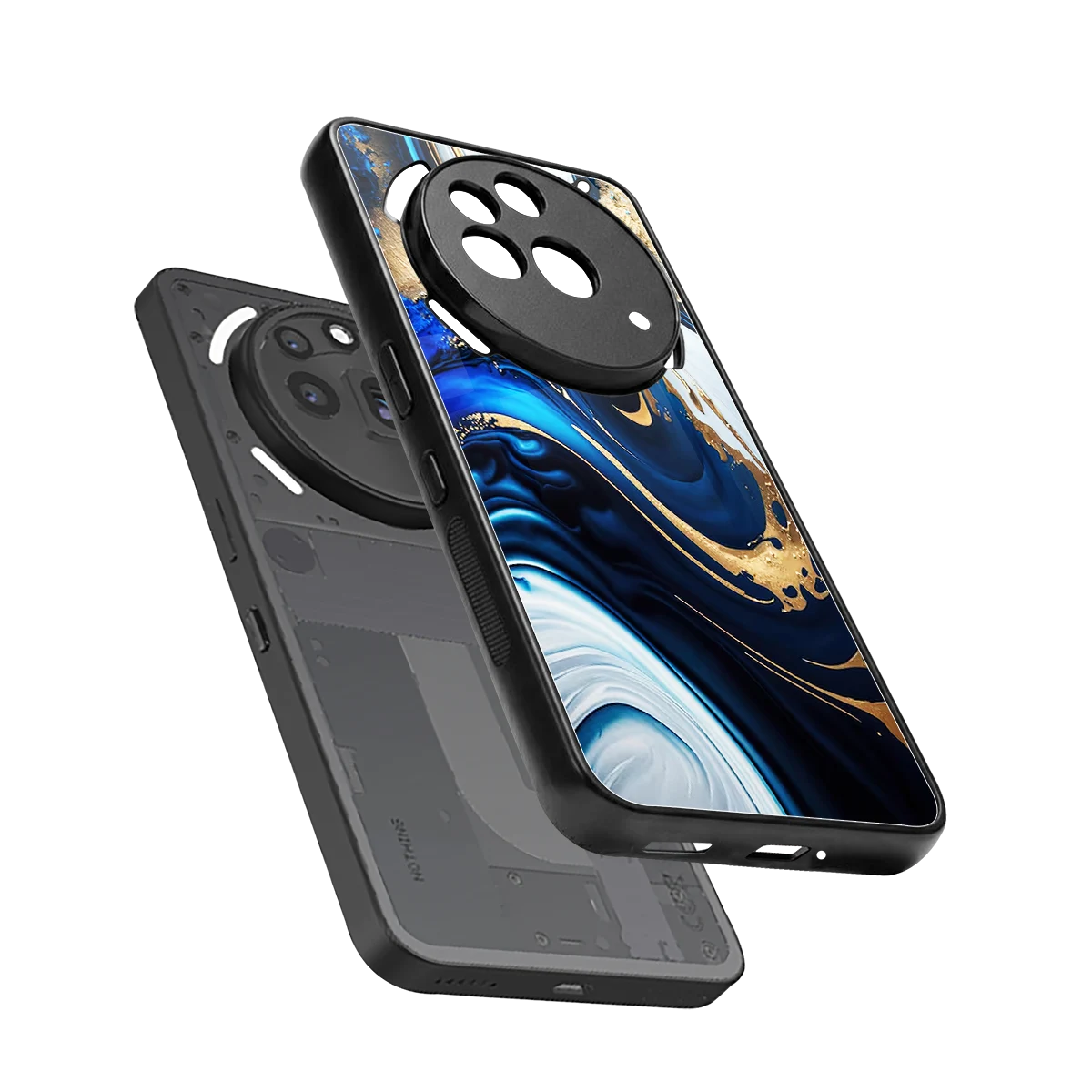 Arctic Flow sleek nothing phone 3a pro cover with tempered glass back and TPU edges