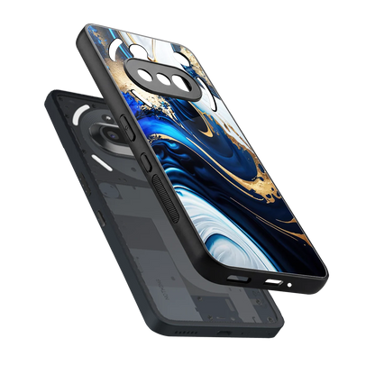 Arctic Flow sleek nothing phone 3a cover with tempered glass back and TPU edges