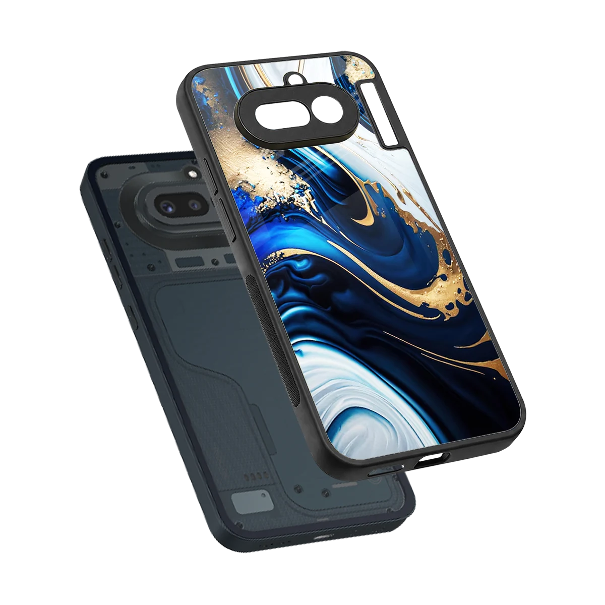 Arctic Flow sleek nothing phone 4a cover with tempered glass back and TPU edges