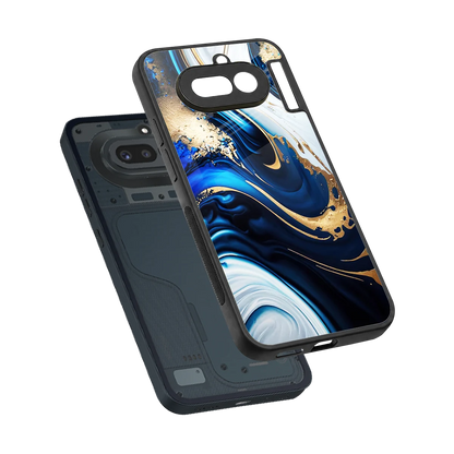 Arctic Flow sleek nothing phone 4a cover with tempered glass back and TPU edges