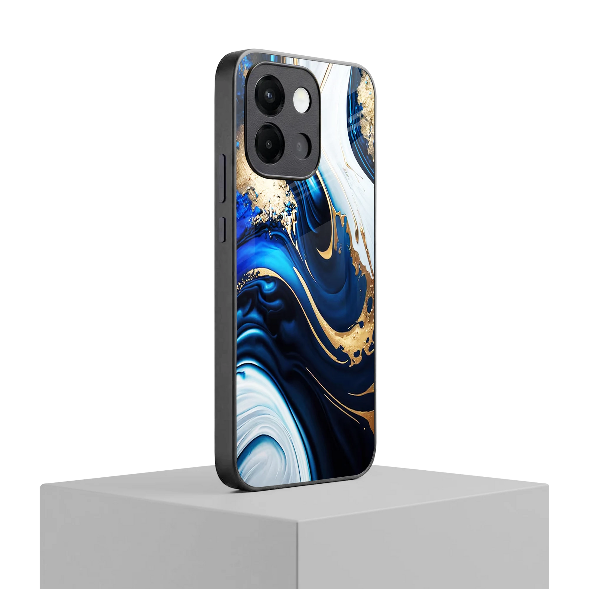 Arctic Flow oneplus 13s mobile cover | shockproof glass phone case