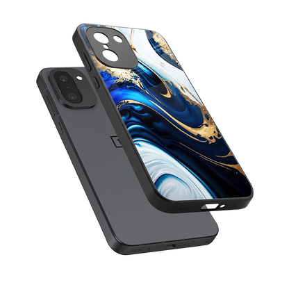 Arctic Flow sleek oneplus 15r cover with tempered glass back and TPU edges