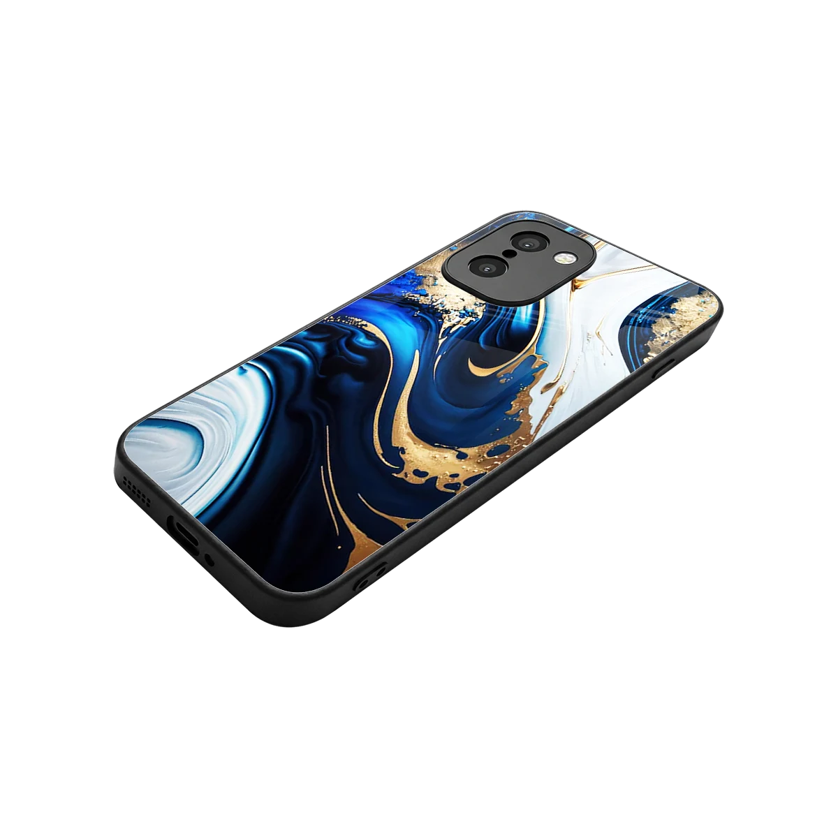 Arctic Flow stylish phone case for oneplus 15r | glossy glass and slim fit