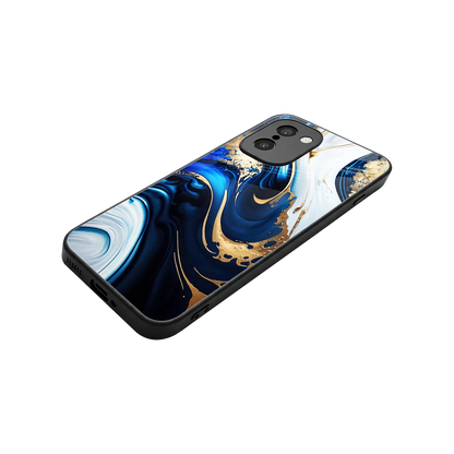 Arctic Flow stylish phone case for oneplus 15r | glossy glass and slim fit