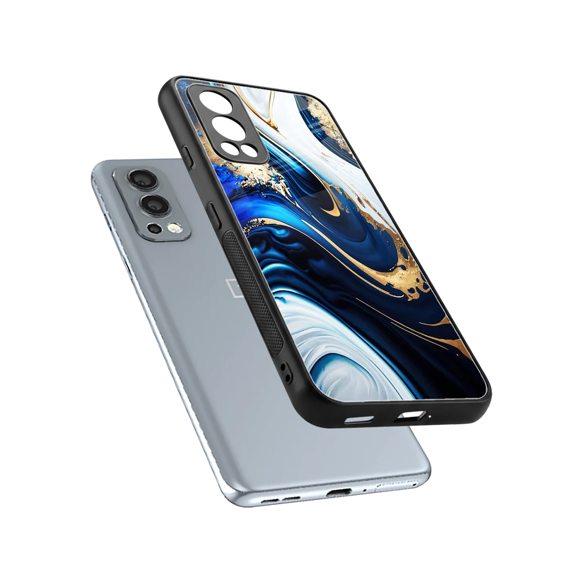 Arctic Flow sleek oneplus nord 2 cover with tempered glass back and TPU edges