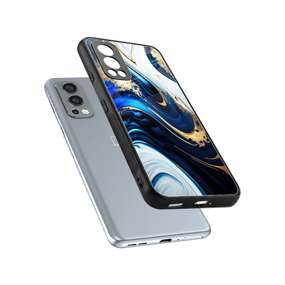 Arctic Flow sleek oneplus nord 2 cover with tempered glass back and TPU edges