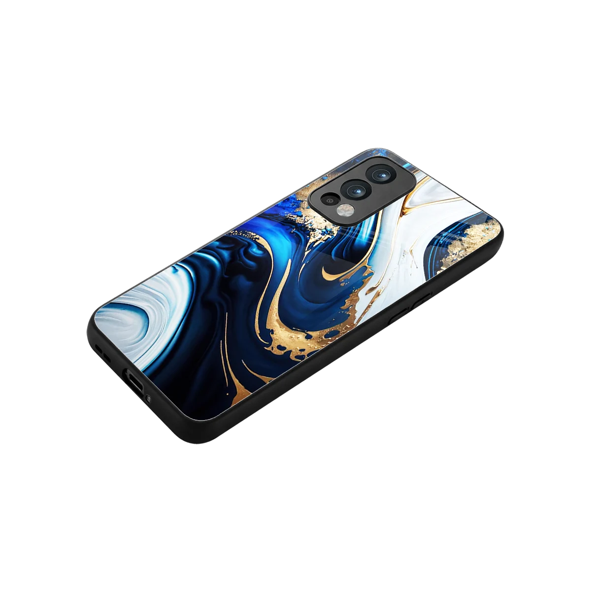 Arctic Flow stylish phone case for oneplus nord 2 | glossy glass and slim fit