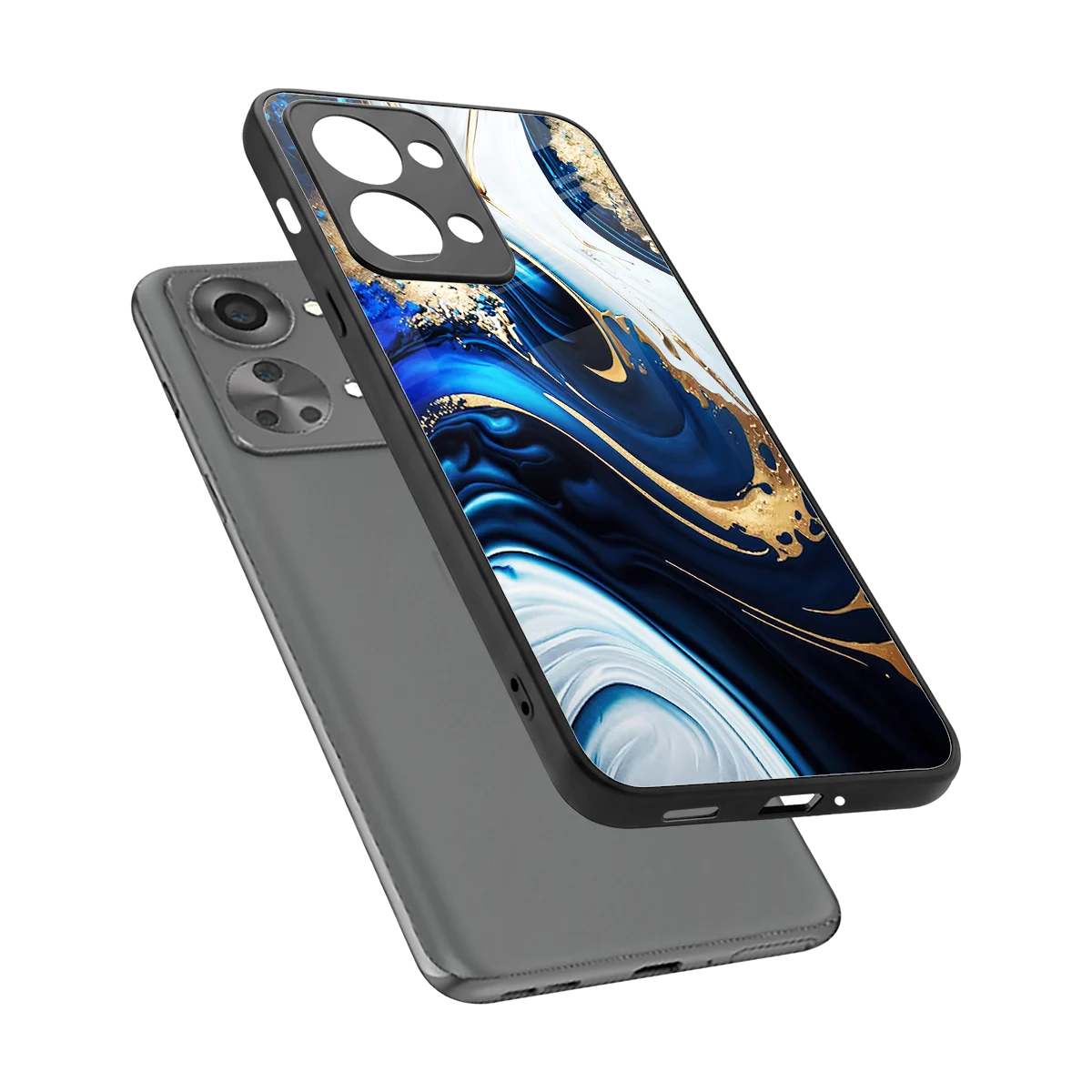Arctic Flow sleek oneplus nord 2t cover with tempered glass back and TPU edges
