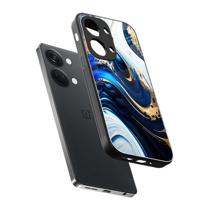 Arctic Flow sleek oneplus nord 3 cover with tempered glass back and TPU edges