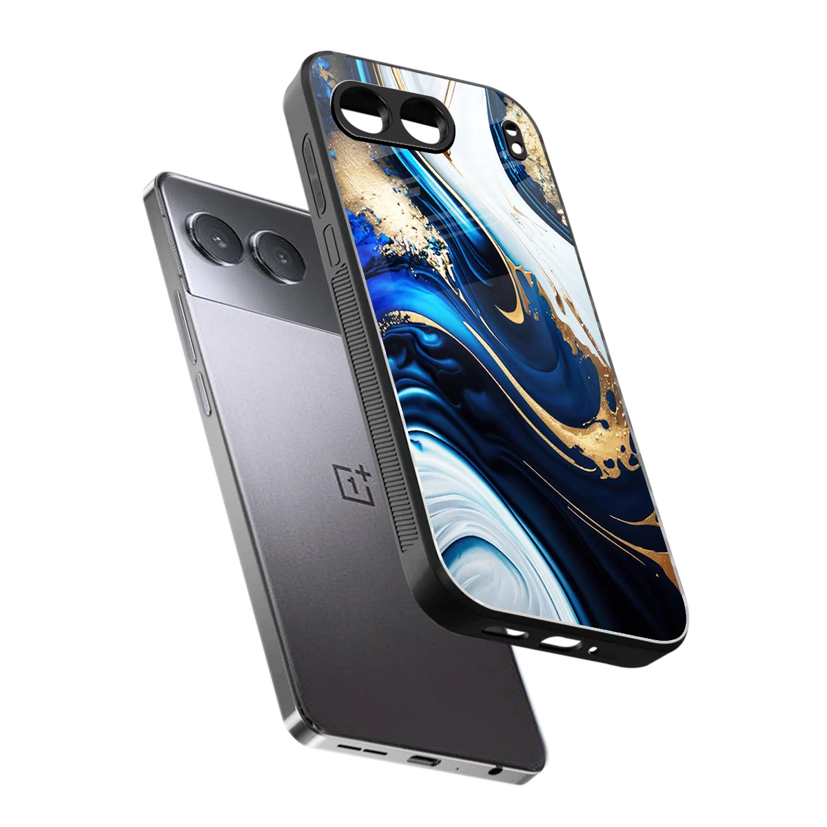 Arctic Flow sleek oneplus nord 4 cover with tempered glass back and TPU edges