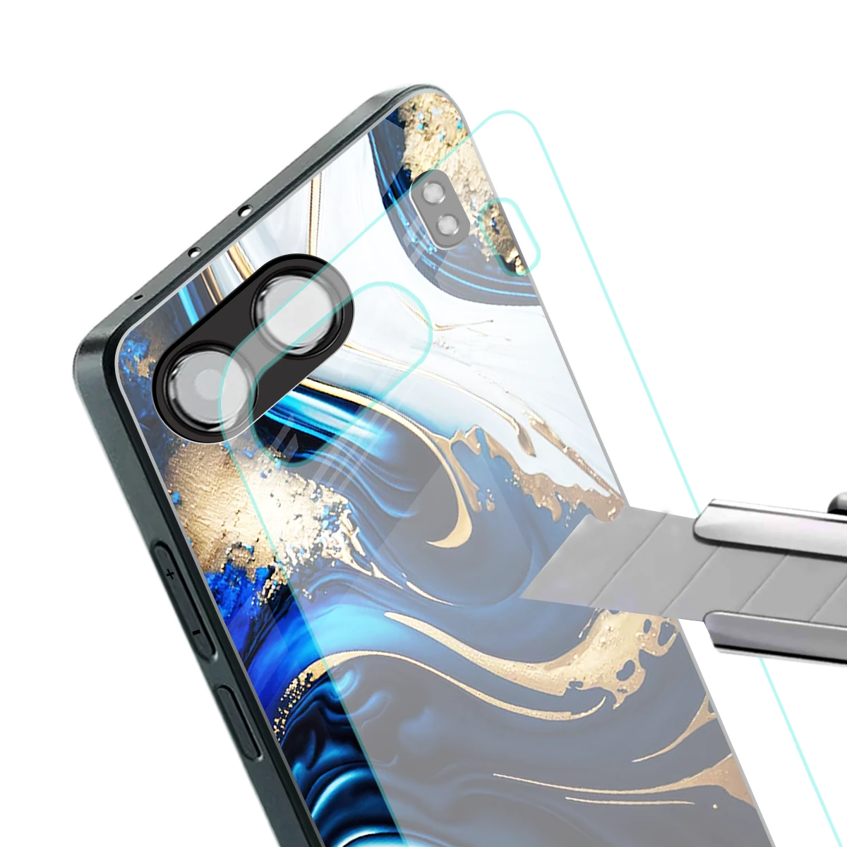 Arctic Flow stylish phone case for oneplus nord 4 | glossy glass and slim fit