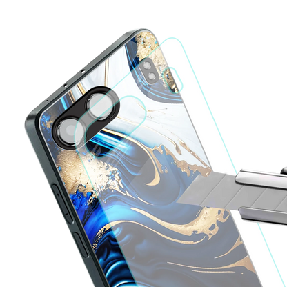 Arctic Flow stylish phone case for oneplus nord 4 | glossy glass and slim fit