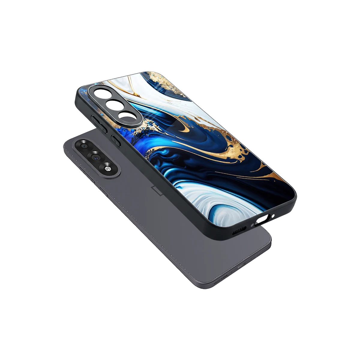 Arctic Flow sleek oneplus nord 5 cover with tempered glass back and TPU edges