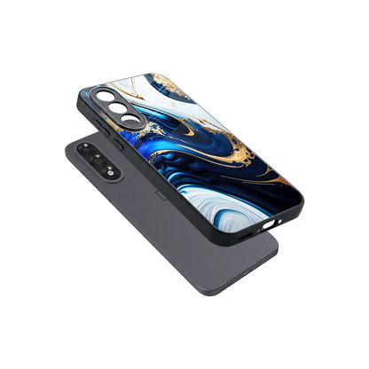 Arctic Flow sleek oneplus nord 5 cover with tempered glass back and TPU edges