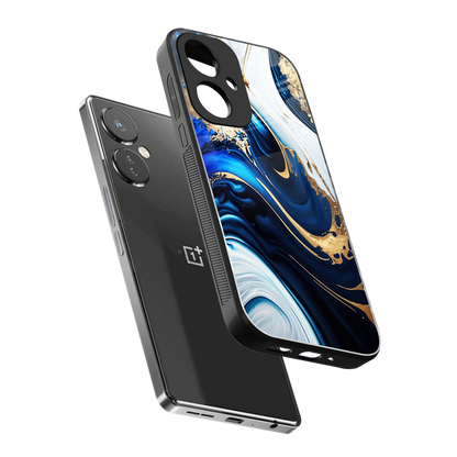 Arctic Flow sleek oneplus nord ce 3 cover with tempered glass back and TPU edges