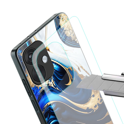 Arctic Flow stylish phone case for oneplus nord ce 3 | glossy glass and slim fit
