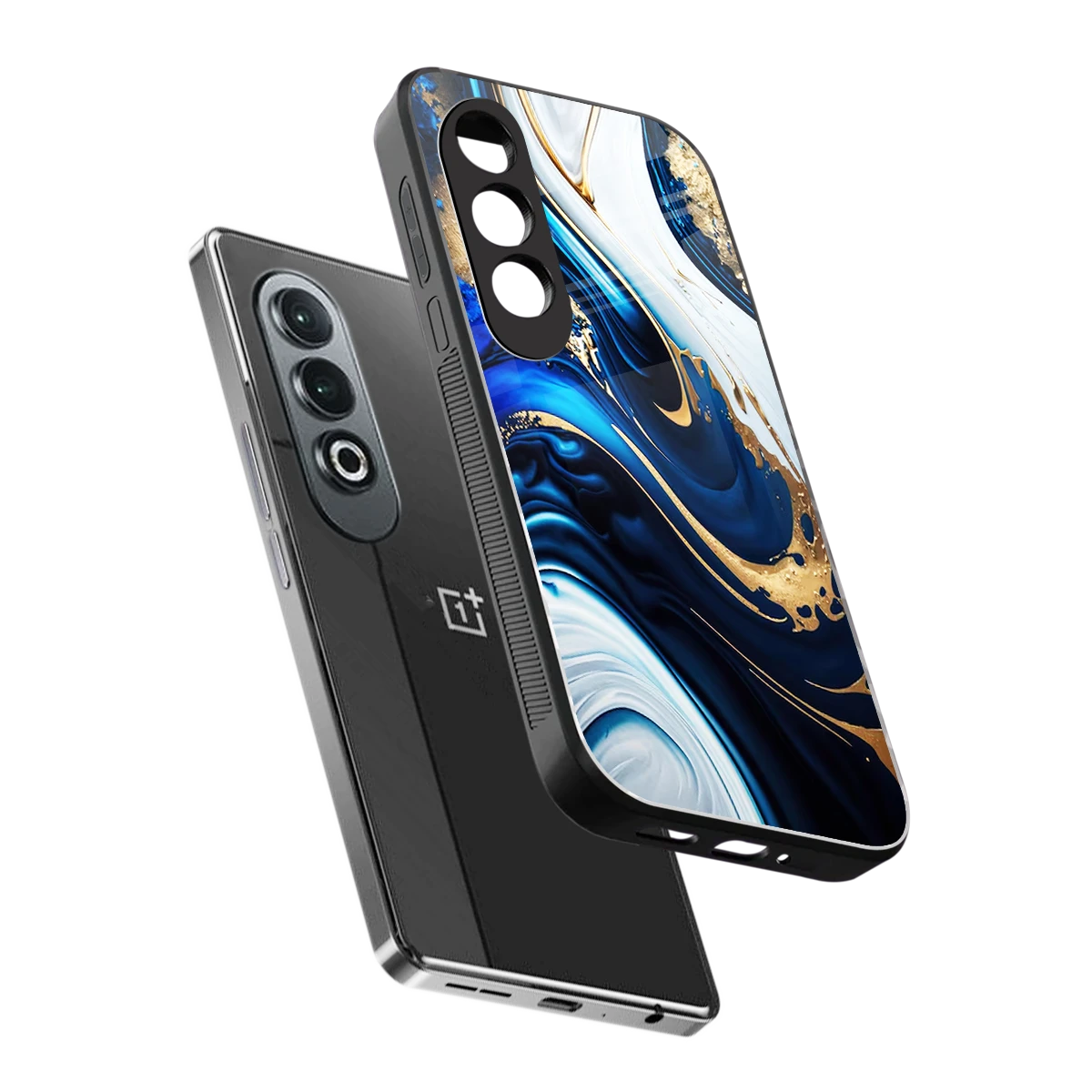 Arctic Flow sleek oneplus nord ce 4 cover with tempered glass back and TPU edges