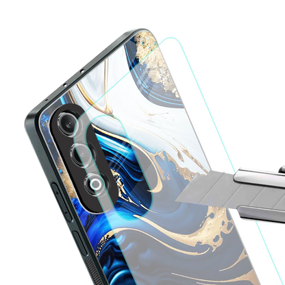 Arctic Flow stylish phone case for oneplus nord ce 4 | glossy glass and slim fit