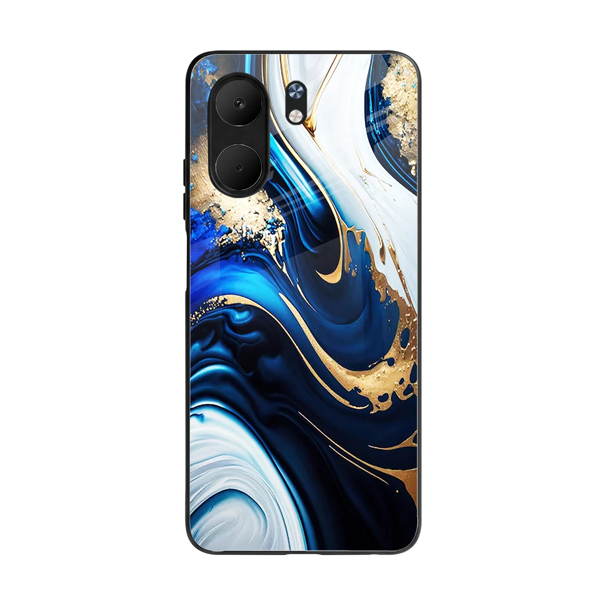 Arctic Flow back phone cover | glass case for oppo a5x 5g