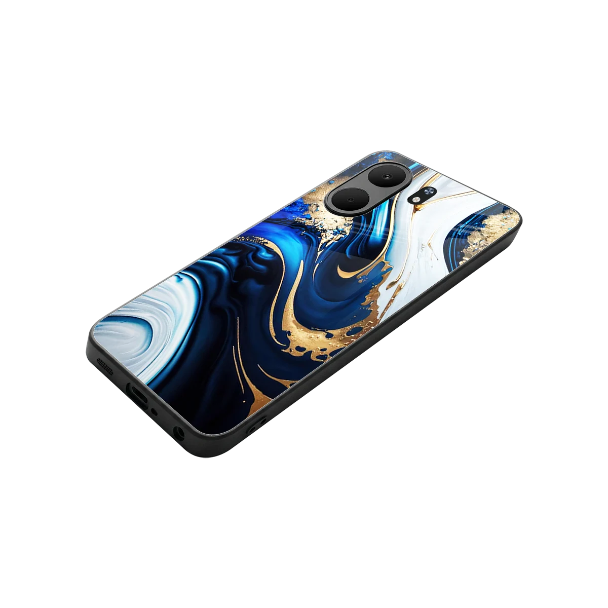 Arctic Flow stylish phone case for oppo a5x 5g | glossy glass and slim fit