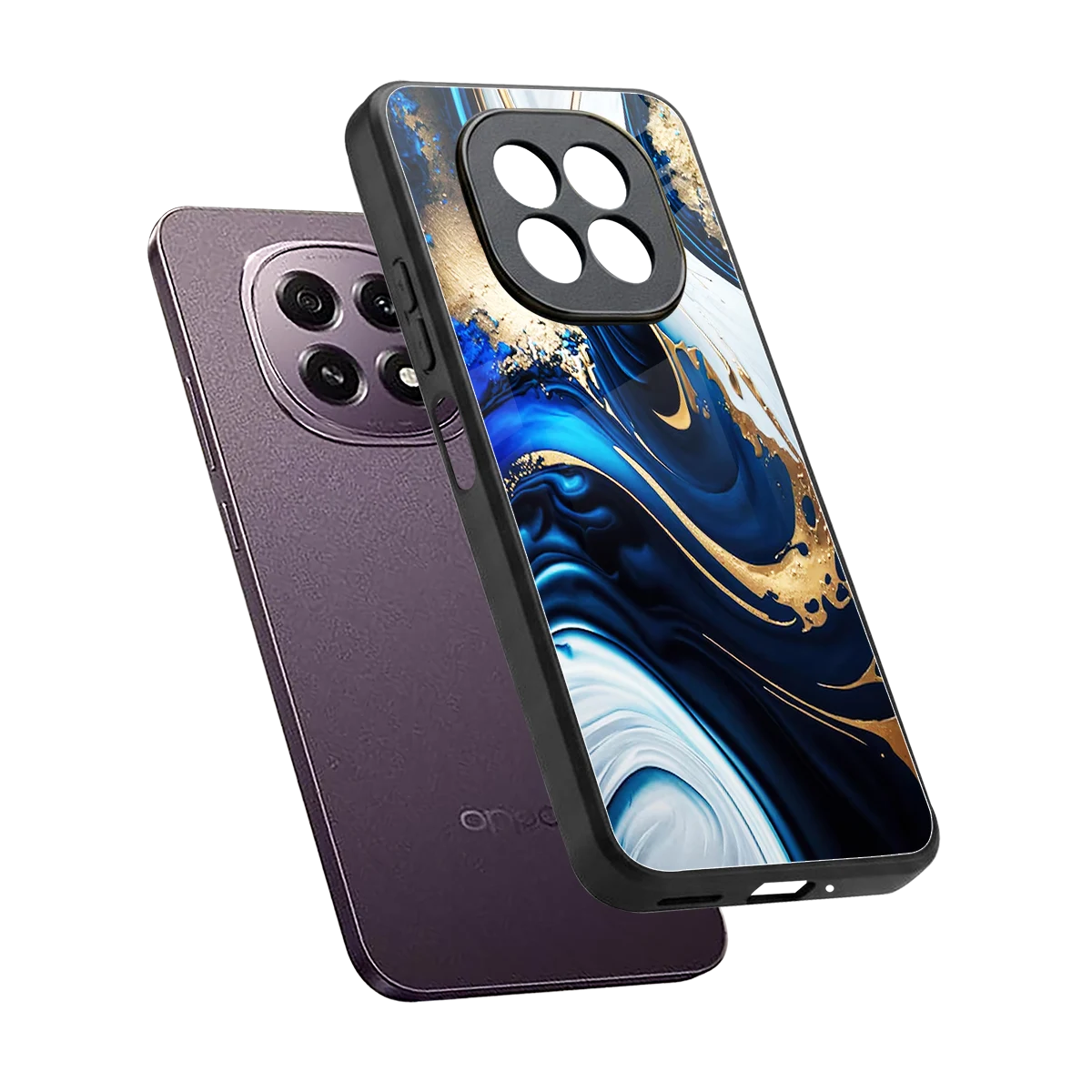 Arctic Flow sleek oppo f29 5g cover with tempered glass back and TPU edges